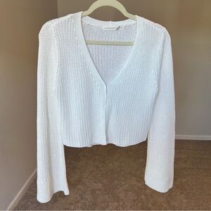 Altar'd State White V-Neck Sweater